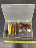 Tacklebox with spinner baits and Lures