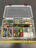 Plano tackle box full of diving Lures