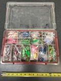 Plano tackle box full of weighted lures
