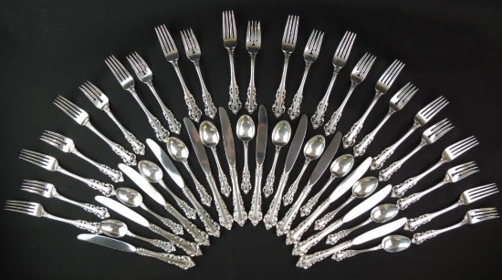 Gorham Sterling Silver Flatware (Medici) - 48 pieces