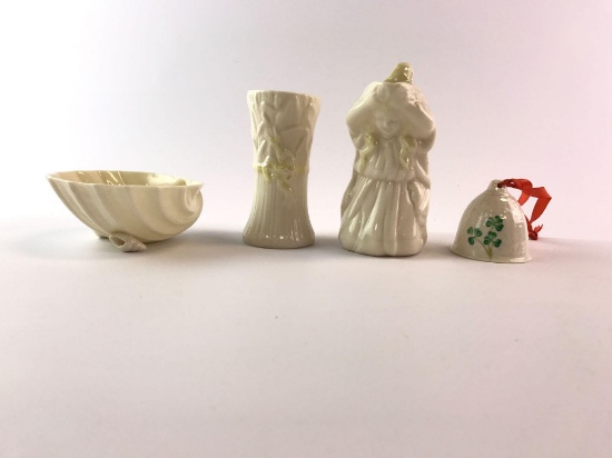 Group of 4 BELLEEK Ireland Items