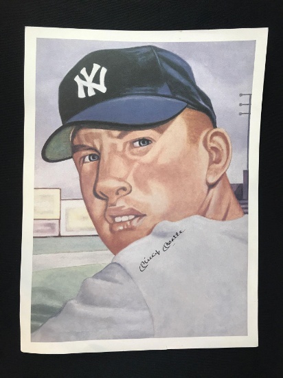 New York Yankees Mickey Mantle print