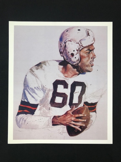 Print featuring quarterback number 60