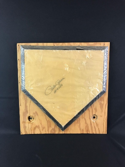 Signed Pete Rose home plate