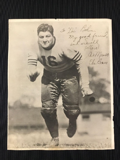 Signed Chicago Bears George Musso photograph