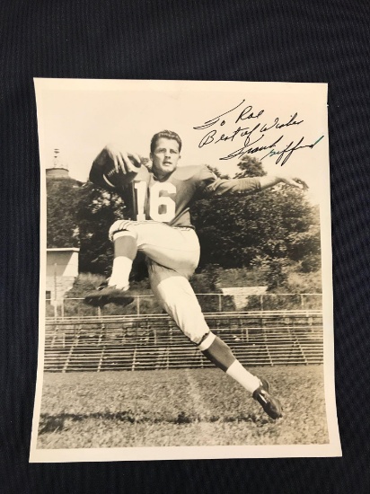 Signed Frank Gifford photograph