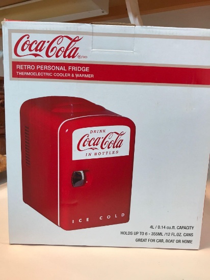 Coca-Cola personal fridge holds up to six