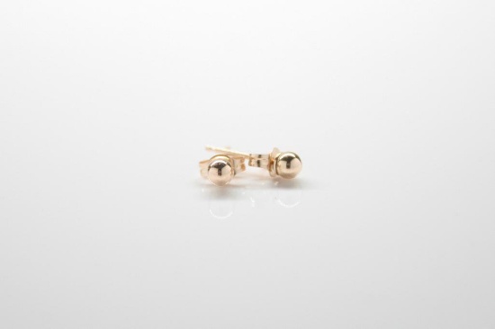 14k Yellow Gold Studs