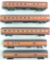Group of 5 HO Scale Pullman Passenger Cars