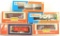 Group of 5 HO Scale Train Cars with Original Boxes