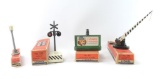 Group Of 4 Vintage Lionel O-Scale R.R. Crossings Signals with Original Boxes