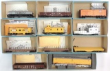 Group of 11 Athearn HO Scale Union Pacific Train Cars with Original Boxes