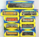 Group of 9 Athearn HO Scale Train Cars with Original Boxes