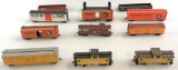 Group of 12 HO Scale Train Cars Featuring Soo Line, Illinois Central, and Others