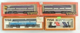 Group of 4 Tyco HO Scale Locomotives and Caboose with Original Boxes