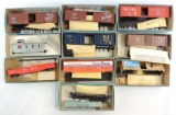 Group of 10 Athearn HO Scale Train Box Cars with Original Boxes