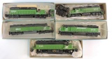 Group of 5 Athearn HO Scale Burlington Northern Locomotives with Original Boxes
