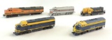 Group of 5 Kato, AHH, and Mantua HO Scale Locomotives