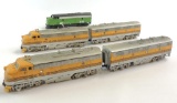 Group of 5 Athearn HO Scale Locomotives with Dummy Cars