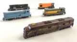 Group of 5 Kato and Others HO Scale Locomotives