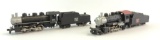 Group of 2 Vintage HO Scale Burlington Route Steam Locomotives with Tenders