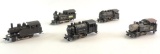 Group of 5 Vintage Mantua HO Scale Die-Cast Steam Locomotives