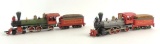 Group of 2 Vintage HO Scale Steam Locomotives with Tenders