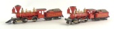 Group of 2 Pocher J.W. Bowker V. & T. R.R. HO Scale Locomotives with Tenders