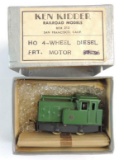 Vintage Ken Kidder Railroad Models Die-Cast Locomotive with Original Box