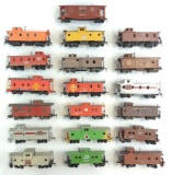 Group of 19 HO Scale Cabooses