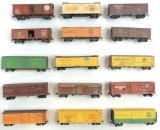 Group of 15 HO Scale Advertising Train Box Cars