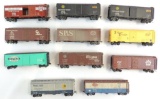 Group of 11 HO Scale Advertising Train Box Cars