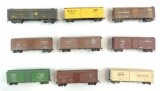 Group of 9 HO Scale Advertising Train Cars