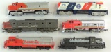 Group of 6 Athearn and Mantua HO Scale Locomotives