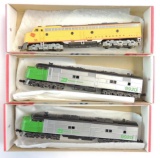 Group of 3 Atlas and Life Like N Scale Diesel Locomotives with Boxes