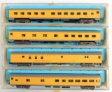 Group of 4 Atlas Union Pacific N Scale Passenger Cars with Original Cases