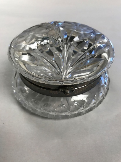 Vintage Cut Crystal Lidded Jar