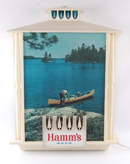 Vintage Hamm's Beer Light Up Advertising Beer Sign