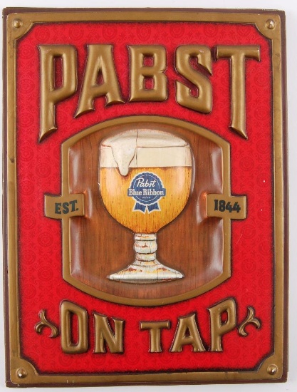 Vintage Pabst Blue Ribbon Advertising Beer Sign