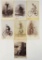 Group of 7 Bicycle Cabinet Card Photographs circa 1900