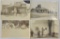 Group of 4 Real Photo Postcards Gas Stations