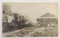 Real Photo Postcard - Locomotive RR Depot