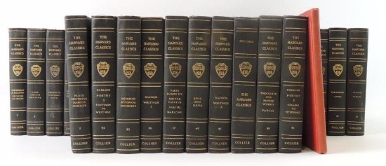 Group of 50 Harvard Classics edited by Charles W Elliott