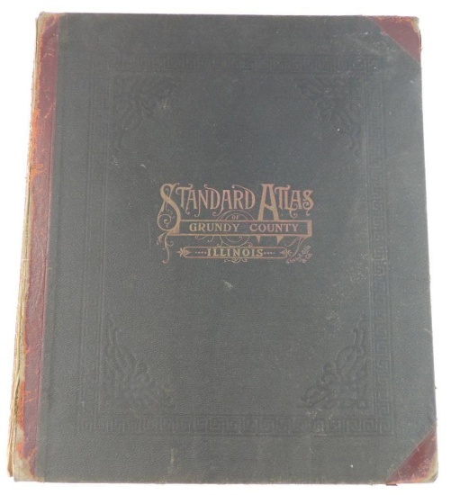 1909 standard atlas of Grundy County Illinois plat book
