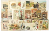 Group of Victorian trade cards