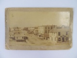 1883 Hammond Indiana Street scene cabinet card photograph