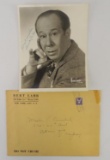 Movie Memorabilia -...Bert Lahr signed photograph