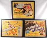 Group of 3 Vintage Movie Posters Featuring The Return of Monte Cristo and More...