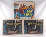 Group of 3...Vintage Movie Posters Featuring The house of Usher and The Night of the Grizzly...