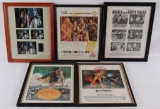 Group of 5 Movie Advertisments Featuring The Wizard of Oz and Barbarella...